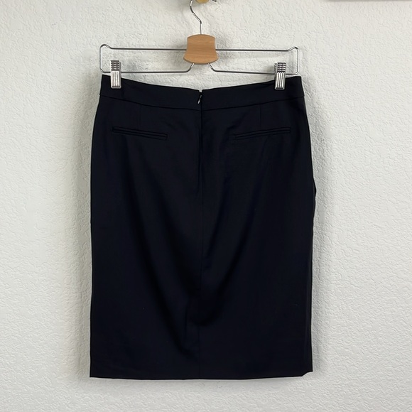 Salvatore Ferragamo Pleated Trouser Side Slit Pocket Pencil Skirt Wool - Picture 5 of 8